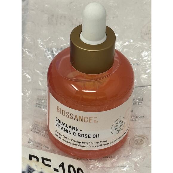 Biossance Squalane + Vitamin C Rose Oil 30 mL Full Size - Picture 3 of 3